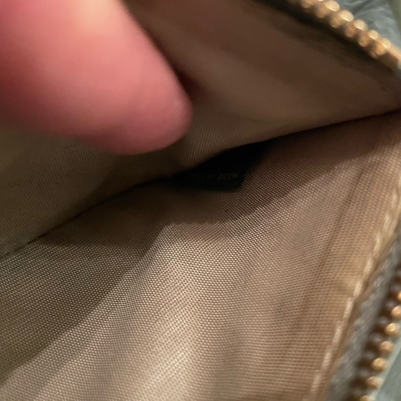 Authentic Prada Vernice Crystal Embellished Lux Lago Paint Green Leather Wallet - Picture 6 of 14